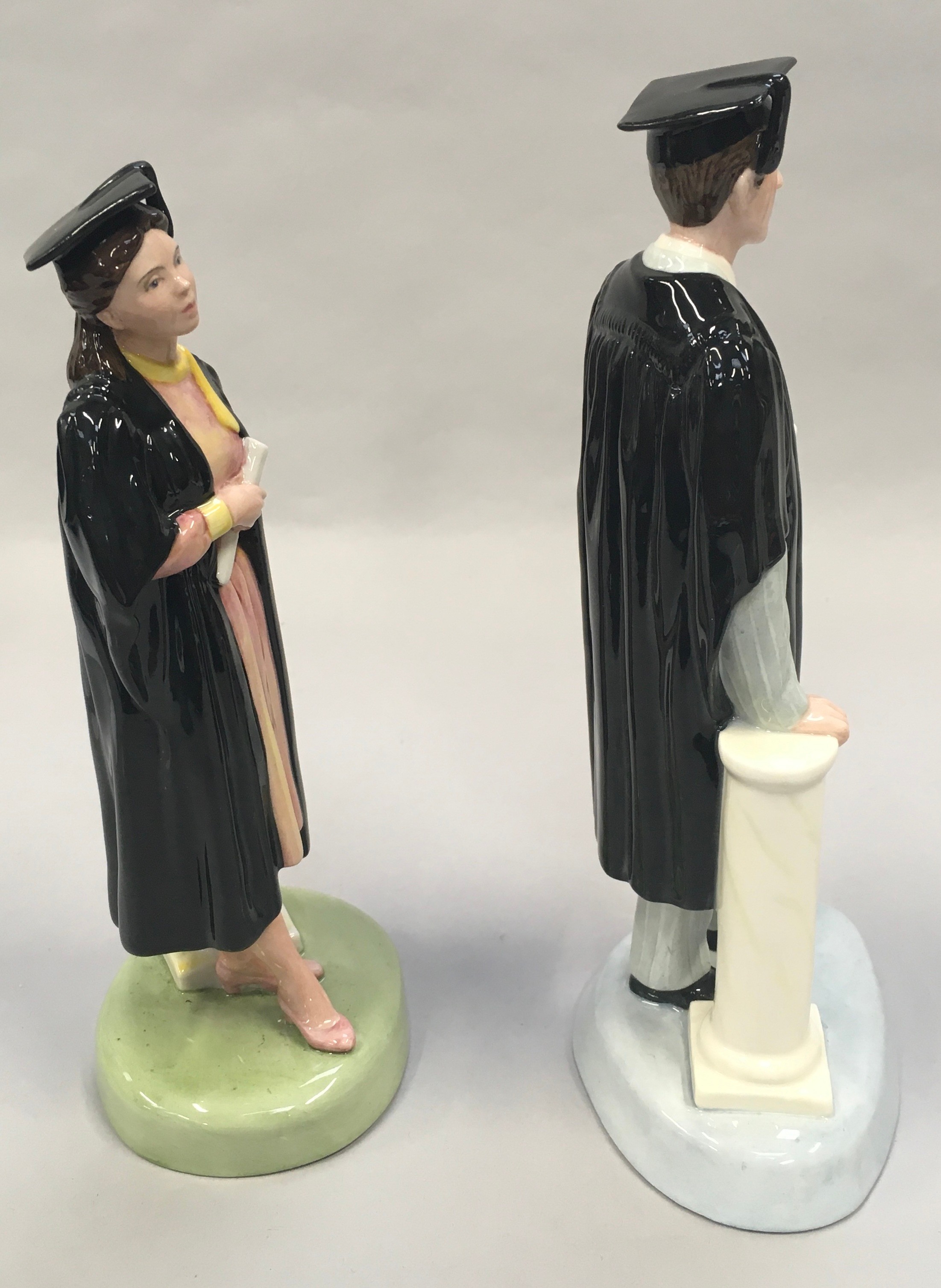 The Royal Doulton Figurine The Graduate HN3017 together with The Graduate HN3016, boxed - Image 5 of 6