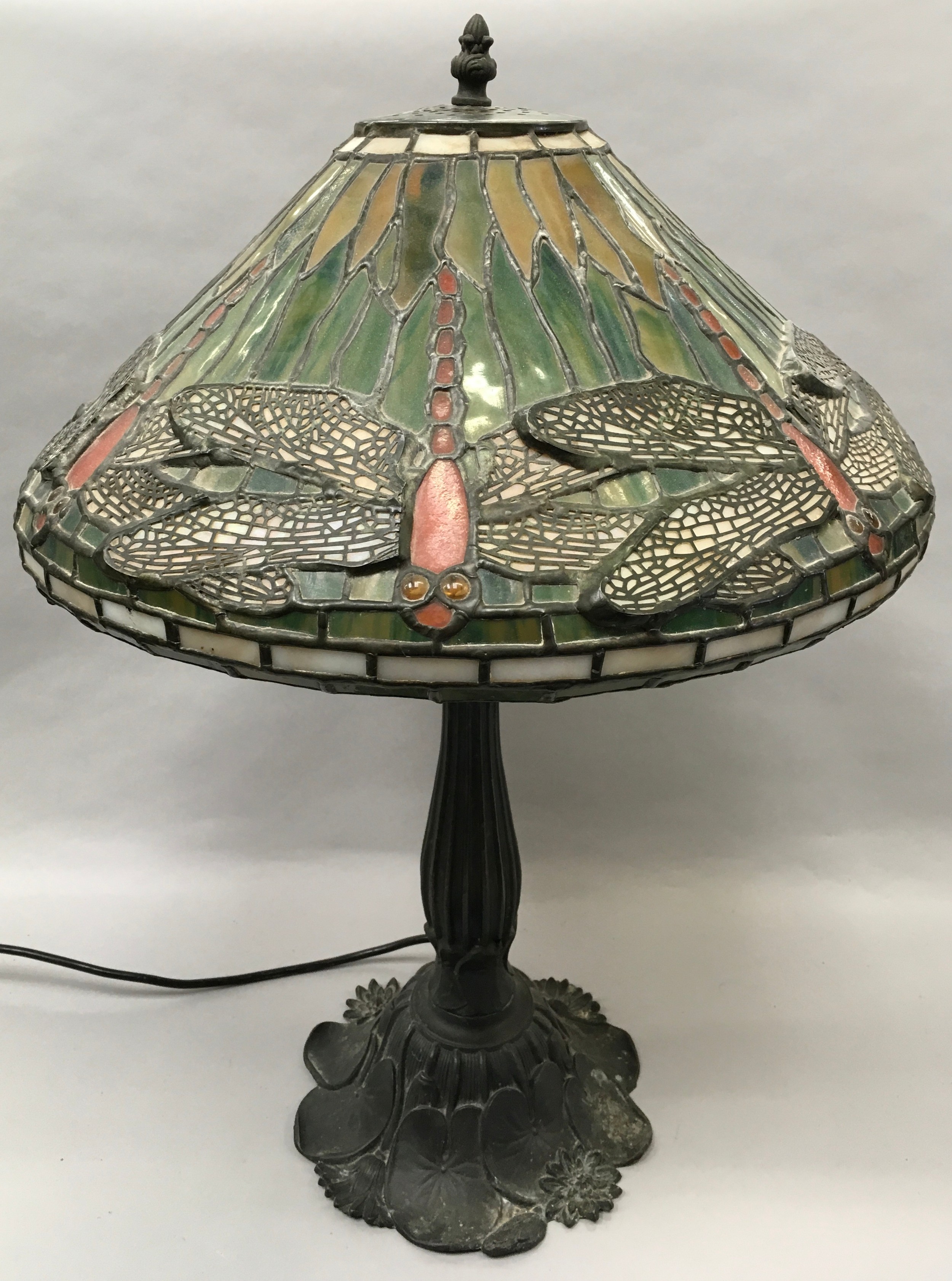 Tiffany style electric table lamp 70x40cm