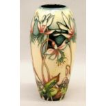 Moorcroft vase fully marked and signed to base 19cm tall