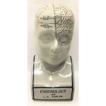 Phrenology head made of china