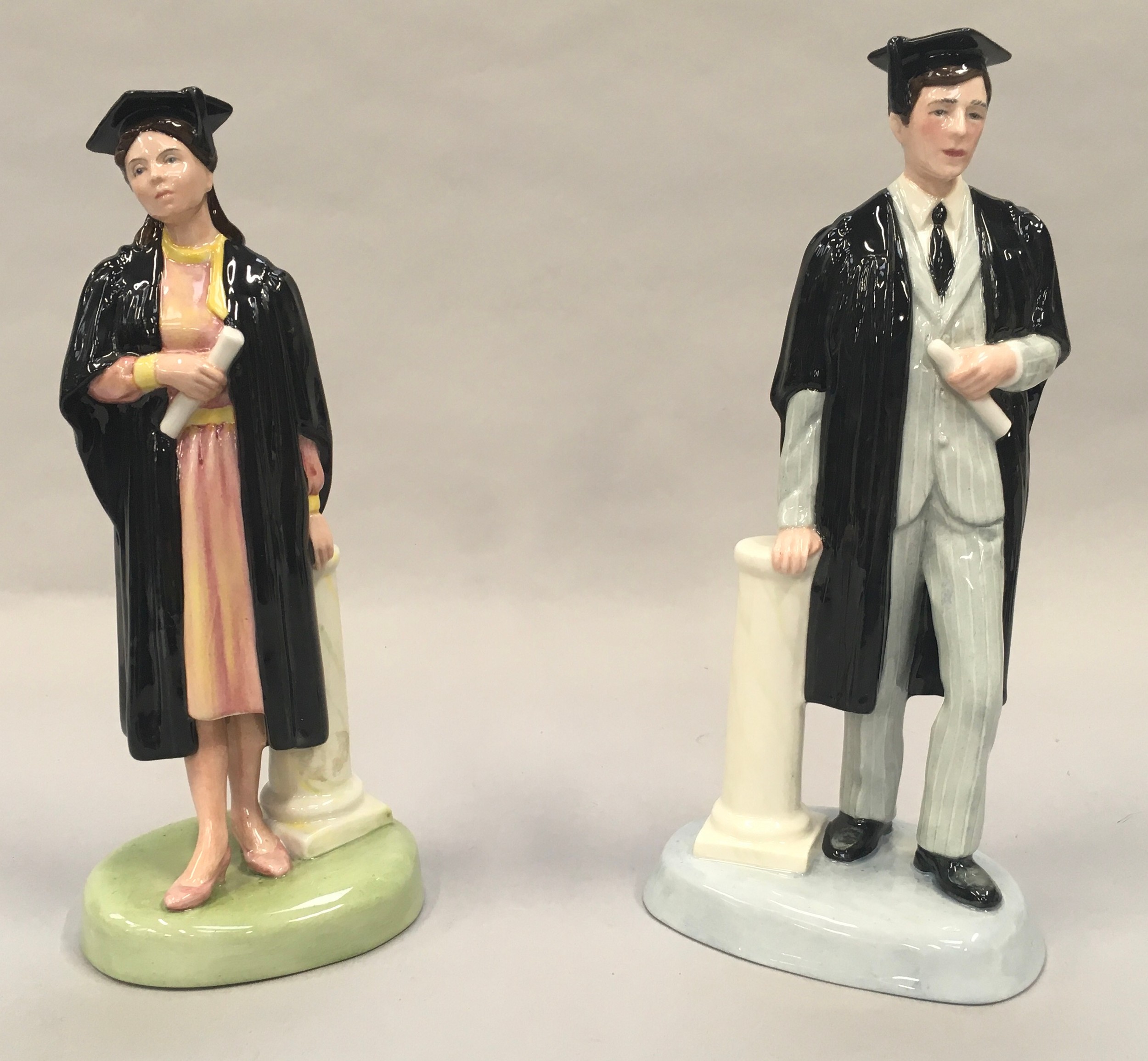 The Royal Doulton Figurine The Graduate HN3017 together with The Graduate HN3016, boxed - Image 2 of 6