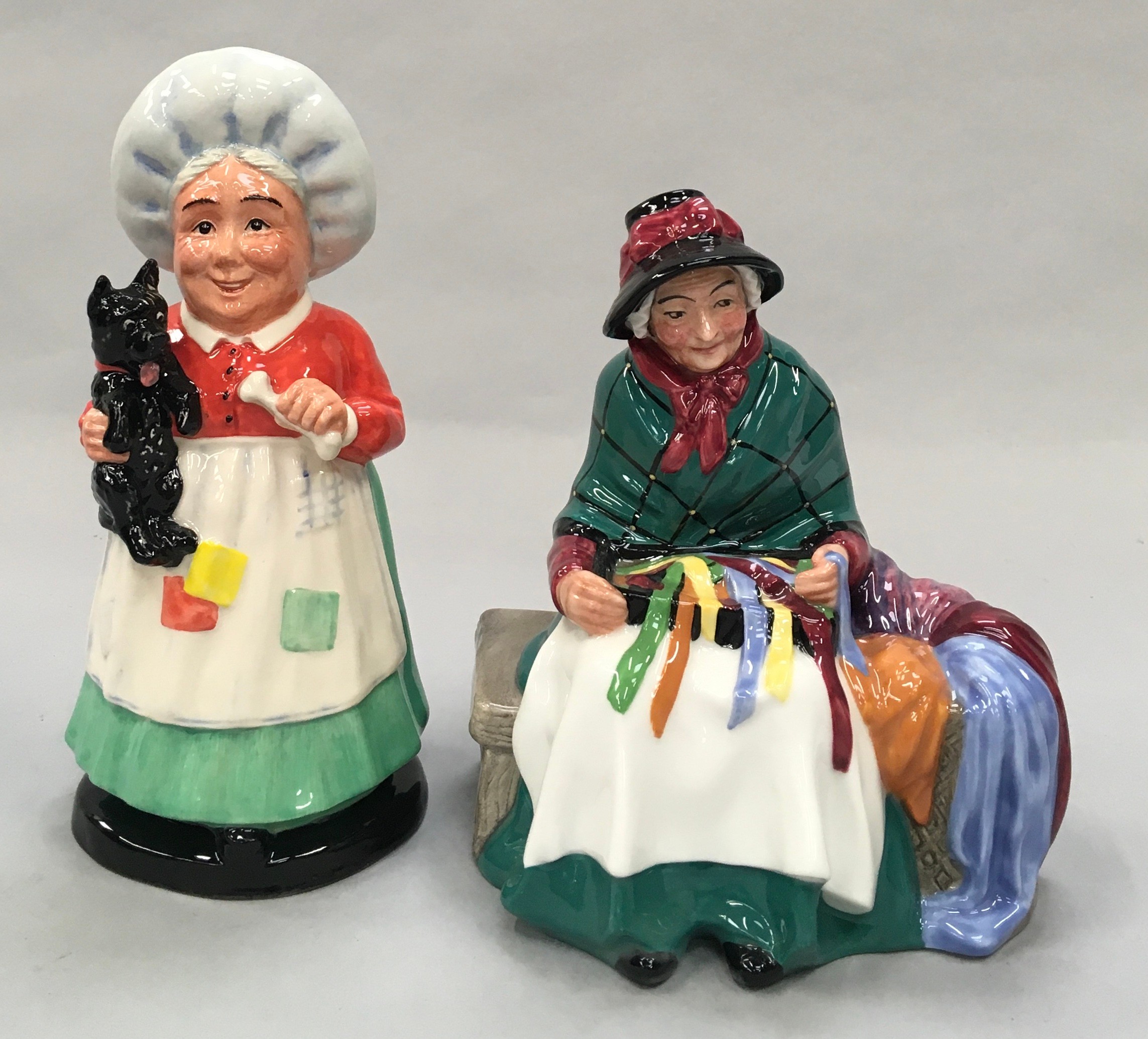 Royal Doulton Figurine Silks and Ribbons HN2017 together with Old Mother Hubbard DNR3, Boxed - Image 2 of 6