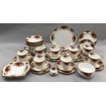 Royal Albert "Old Country Roses" seven place tea and sandwich set. 40 pieces in total. Unused and
