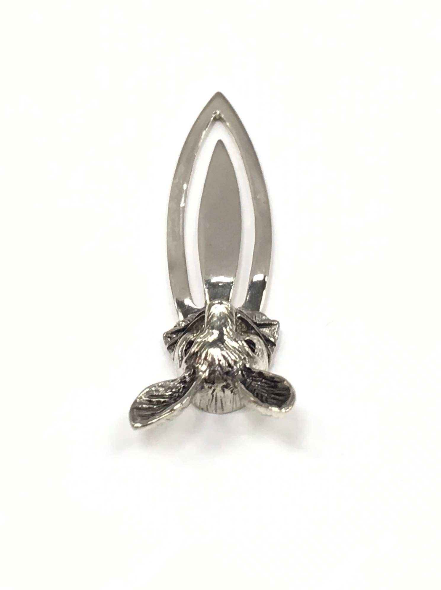 A silver bookmark with rabbit finial. - Image 3 of 4