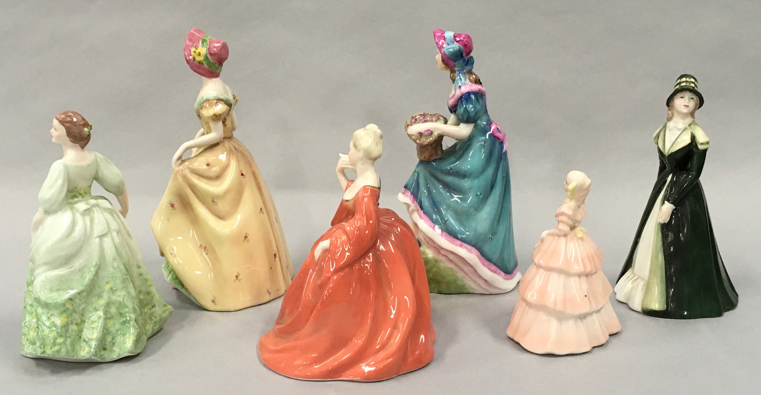 Coalport porcelain lady figures to include "Natalie", "Minuettes-Summertine", "Penelope", " - Image 2 of 6