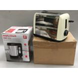 A Morphy Richards contact soup maker and a Breville toaster (untested)