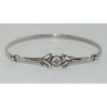 Kit Heath Macintosh Scottish Rose 925 silver bangle.