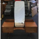 G Plan "Tola" dressing table fitted with four drawers and centre mirror. Has G Plan label