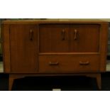 G Plan Brandon oak sideboard with gold E Gomme stamp 46x122x84cm.