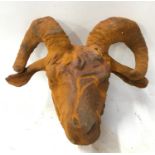 A large cast rams head. Ref 207