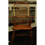 Quality vintage Windsor comb back farmhouse chair. O/all height 103cm