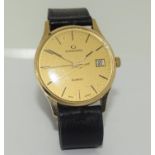 9ct gold Gerrard gents watch as a presentation gift