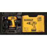 DeWalt DW954K2 cordless power drill in case with battery and charger.