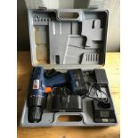 T.I.P 26233 rechargeable drill with batteries & charger c/w case
