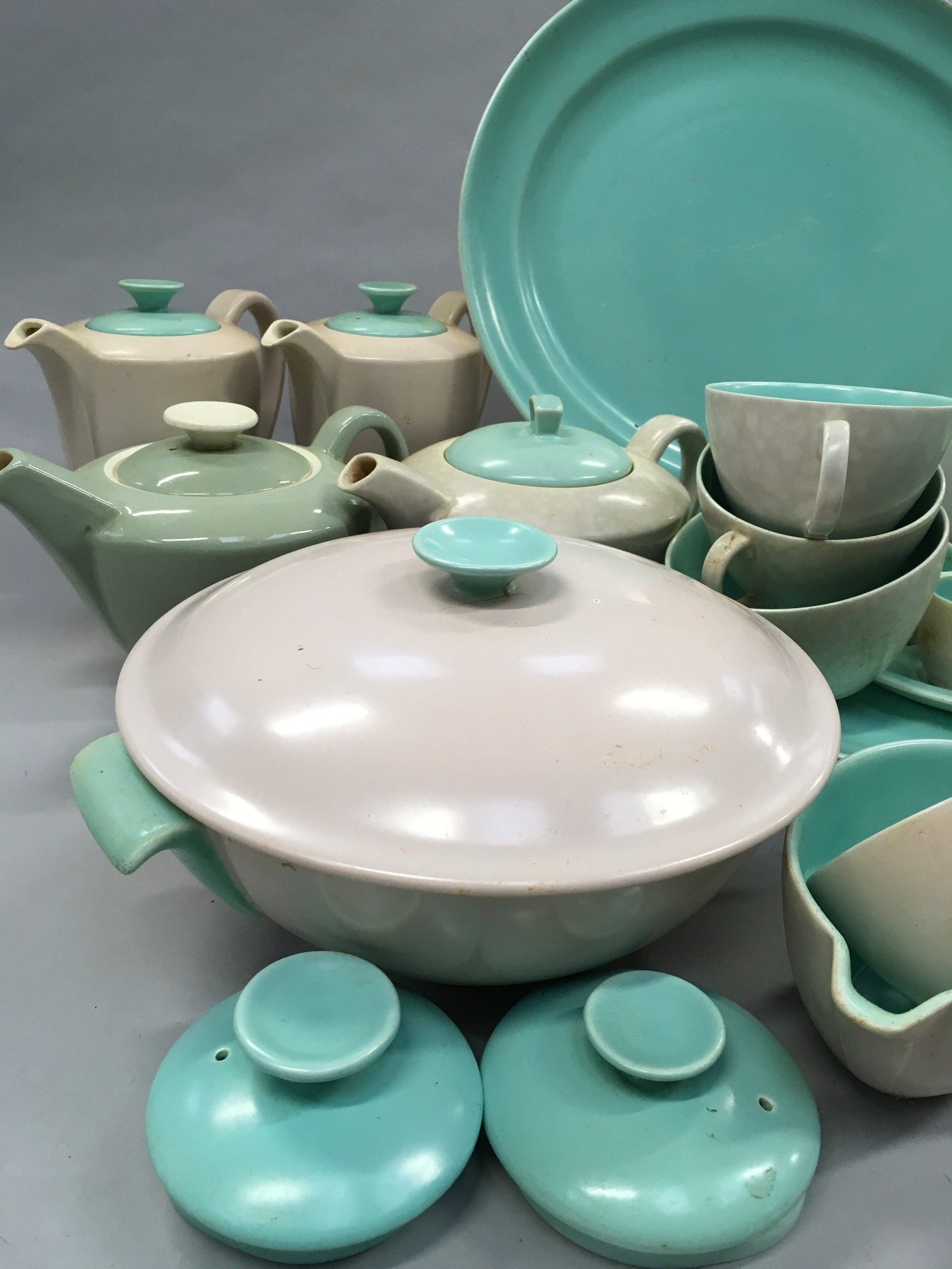 Poole Pottery large collection of "Twintone" dinnerware approx 60-70 pieces. - Image 2 of 8