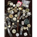 A collection of watches and movements.