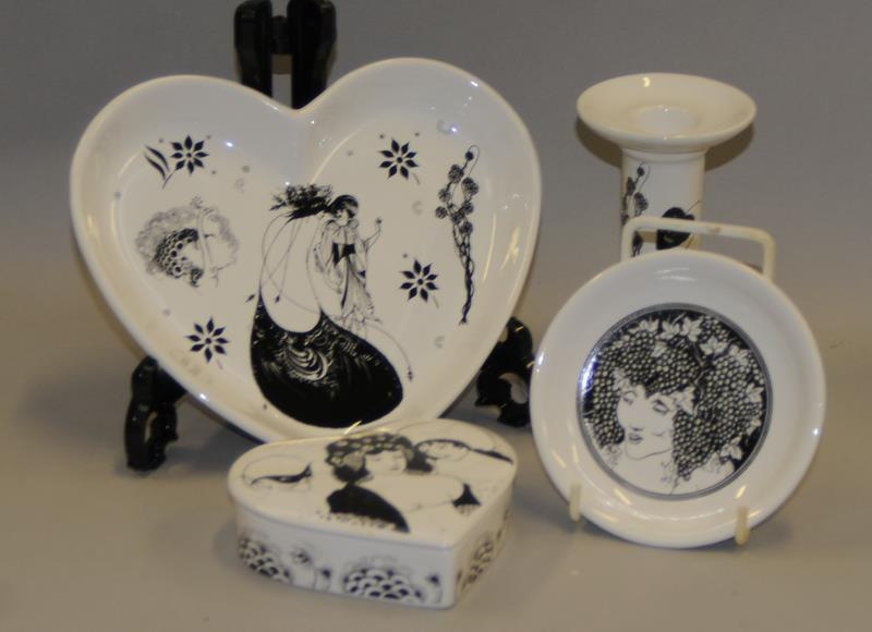 Poole Pottery quantity of pieces from The Beardsley Collection together with four pieces of - Image 3 of 3