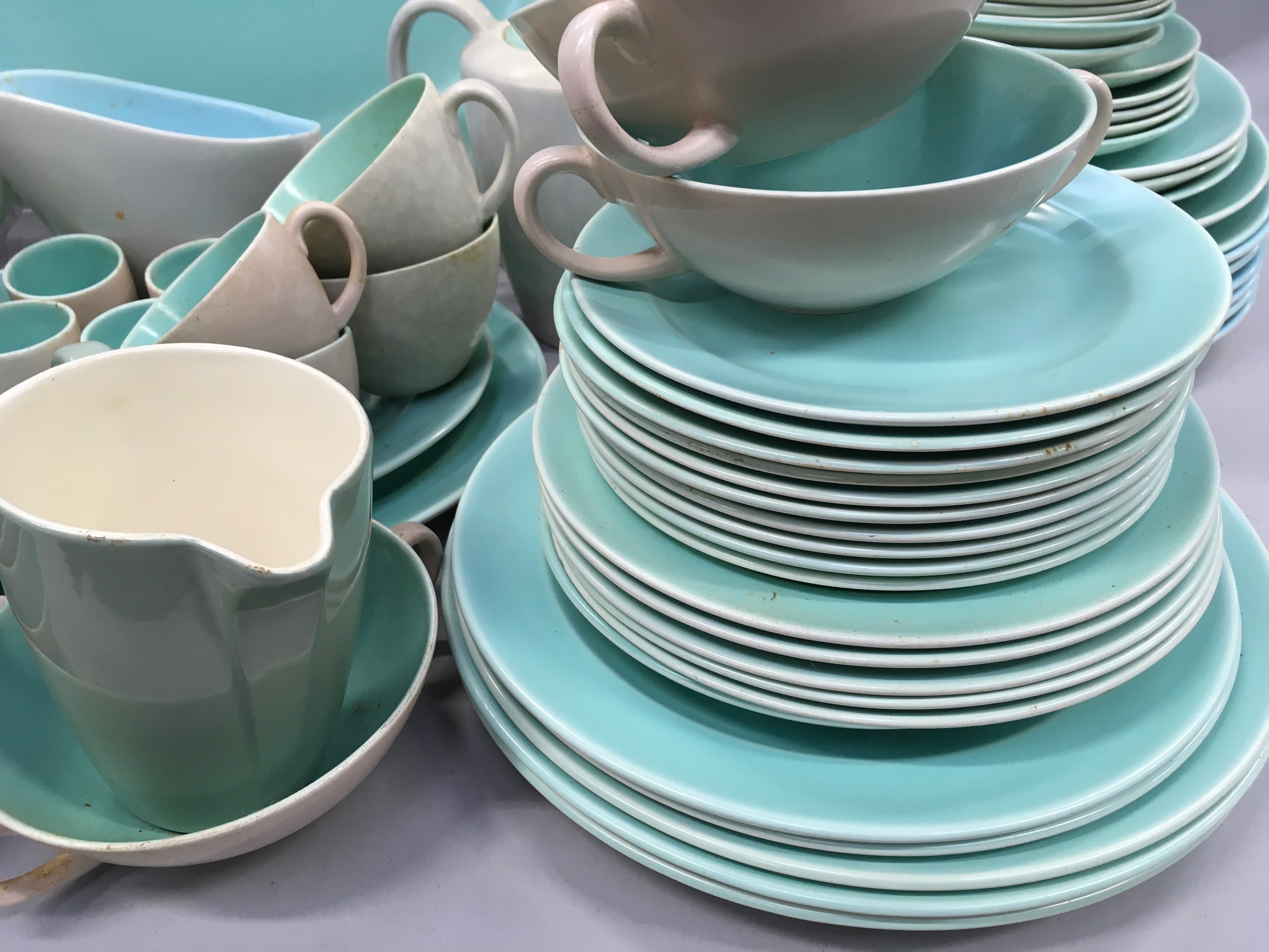 Poole Pottery large collection of "Twintone" dinnerware approx 60-70 pieces. - Image 5 of 8