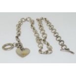 Genuine Links Of London silver/gold heart necklace.
