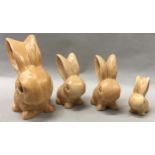 Set of 4 graduated Sylvac rabbits