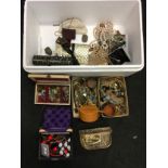 A large collection of costume jewellery.