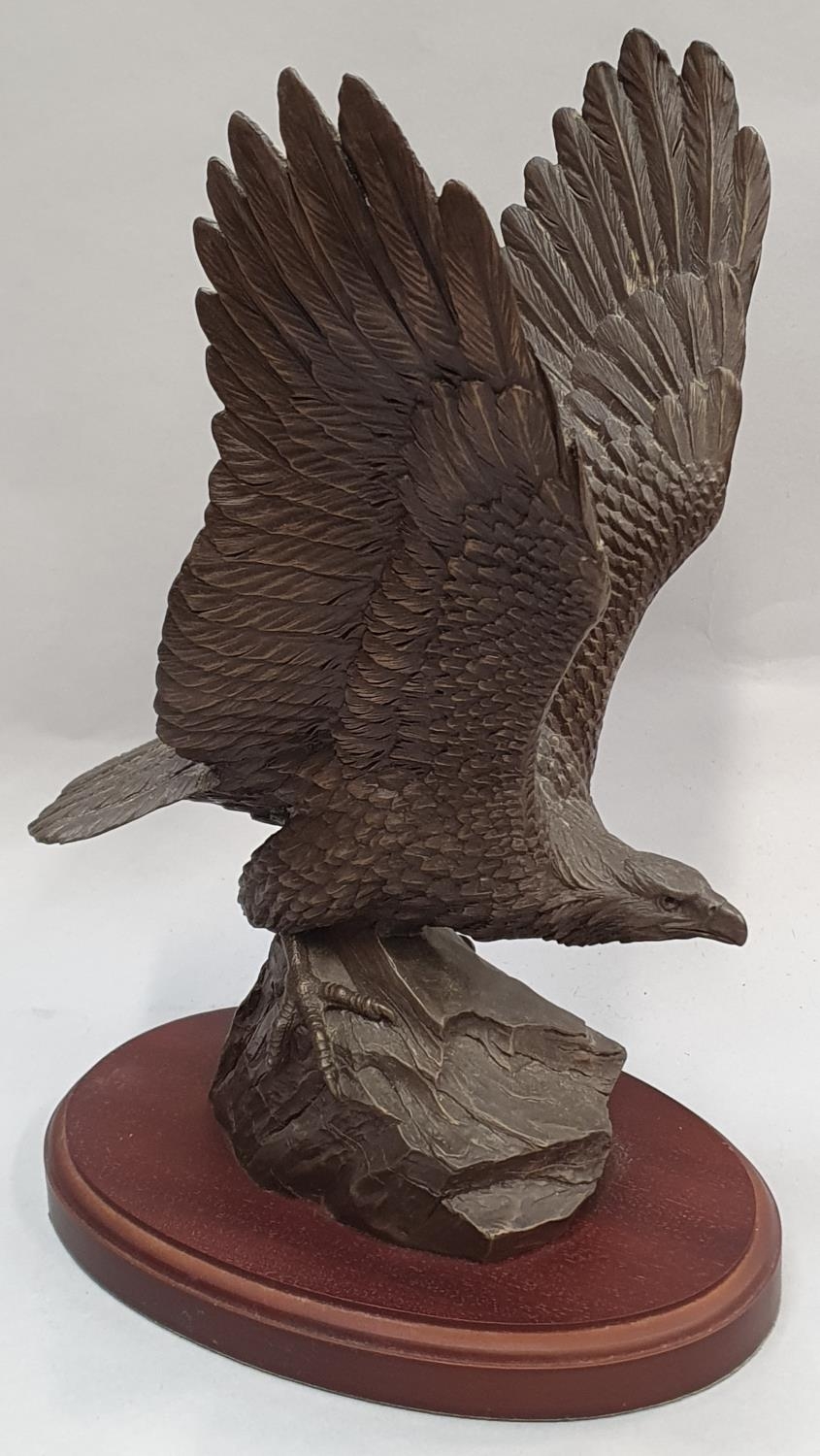 Heredites limited edition eagle by Tom Mackie 406/500 with certificate 32x15.5x21cm. - Image 3 of 8