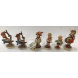 6 Goebel child figurines