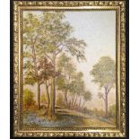 Cyril Osborne oil on board gilt frame "New Forest scene" signed bottom left 58x47cm