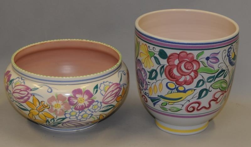 Poole Pottery quantity of Traditional to include teapot, planter, bowl, vases & lidded pots (8) - Image 2 of 4