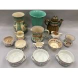 Collection of Honiton pottery together with other misc pottery.