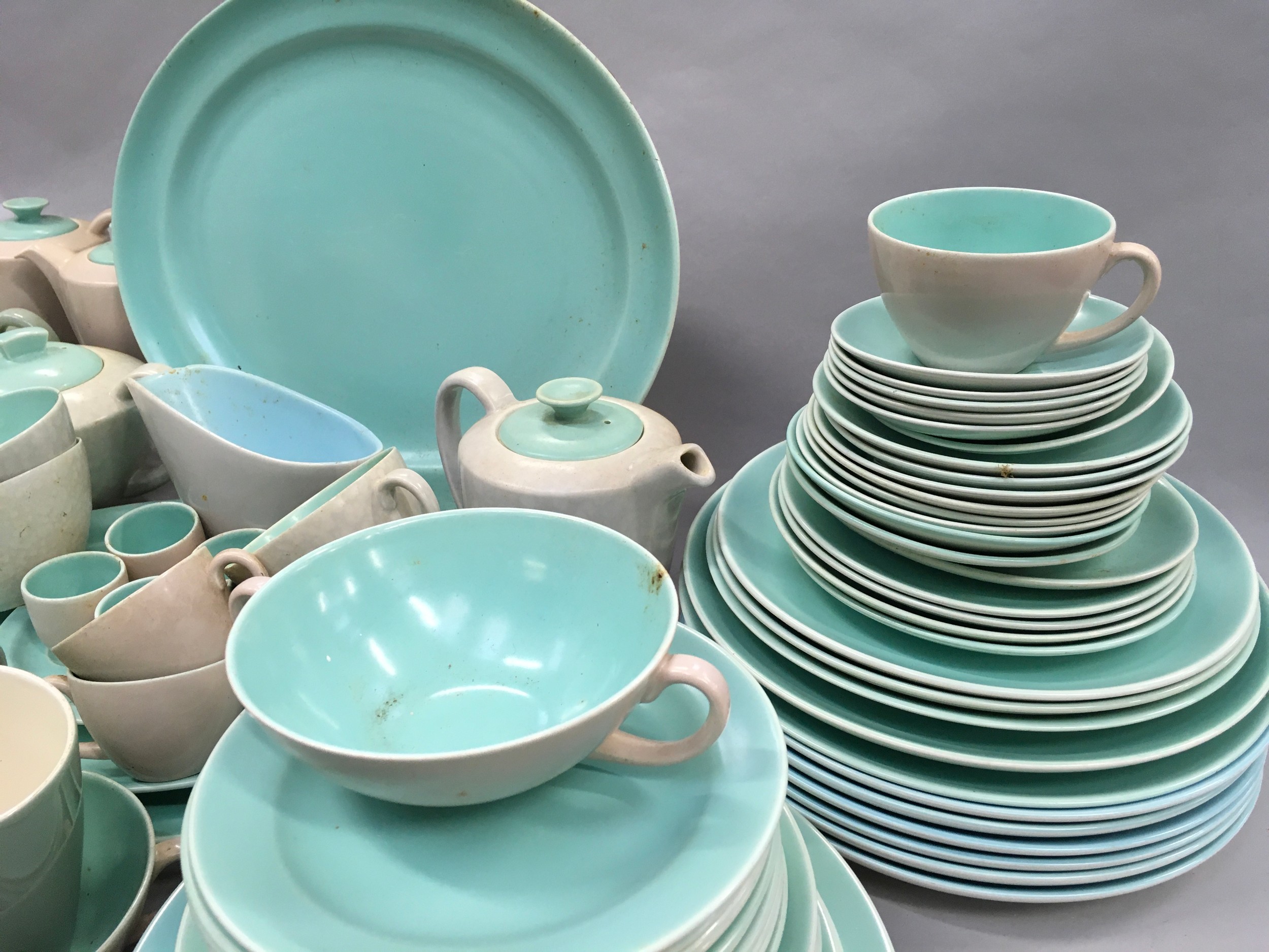 Poole Pottery large collection of "Twintone" dinnerware approx 60-70 pieces. - Image 8 of 8