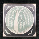 Poole Pottery interest Carter Tile English Countryside by Reginald Till 6" x 6"