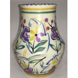 Poole Pottery shape 267 KS pattern by Hilda Hampton 5.6" high, fully marked & signed to base.