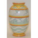 Poole Pottery Sally Tuffin Seagulls vase 8" high.