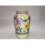Poole Pottery shape 595 AF pattern vase by Ruth Pavely 9" high, fully marked & signed to base.