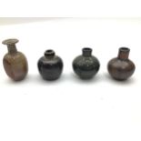 Poole Pottery interest Guy Sydenham qty of miniature vases all fully marked & signed to base (4)