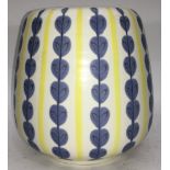 Poole Pottery Freeform shape 687 YCS pattern vase 6.8" high x 6.3" wide, fully marked & signed to