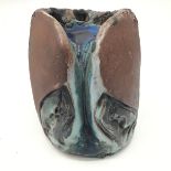 Poole Pottery interest Guy Sydenham Portland "Rokko Art" Split rock water pouring through (