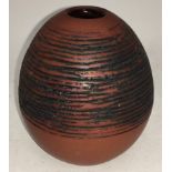 Poole Pottery Atlantis A2'2 bud vase by Catherine Connett fully marked & signed to base 3.5" high.