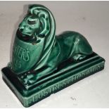 Poole Pottery Carters Tiles advertising Lion paperweight.