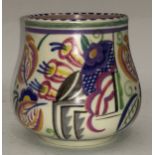 Poole Pottery shape 349 N pattern vase by Iris Skinner 3.5" high, fully marked & signed to base.