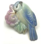 Poole Pottery early bird brooch from a Truda Carter design.