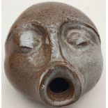 Poole Pottery interest Guy Sydenham wali hanging face mask (chip to lip) fully marked & signed 1999.