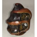 Poole Pottery interest Guy Sydenham Long Island hand print sculpture 3.2" high fully marked & signed