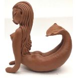 Poole Pottery Guy Sydenham Mermaid fully marked & signed to base complete with handwritten two sided