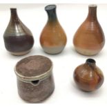 Poole Pottery interest Guy Sydenham small collection of miniatures to include salt, pepper,