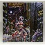 IRON MAIDEN LP 'SOMEWHERE IN TIME'. Released in 1986 on Parlophone record label and found here