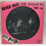 SEX PISTOLS PIC DISC LP 'NEVER MIND THE BOLLOCKS'. Original UK Picture Disc LP Issued in 1979 by