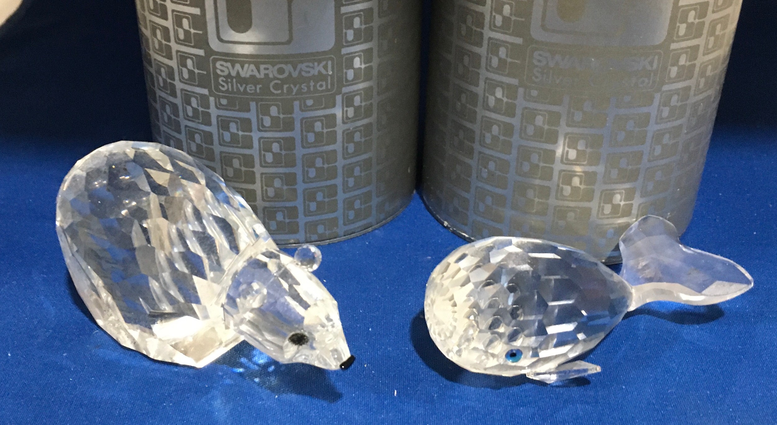 Swarovski silver crystal figures Polar bear 010377, Penguin 7643nr08500, Whale 7628nr080000, - Image 3 of 3