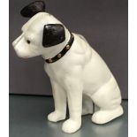 Cast iron dog money box.